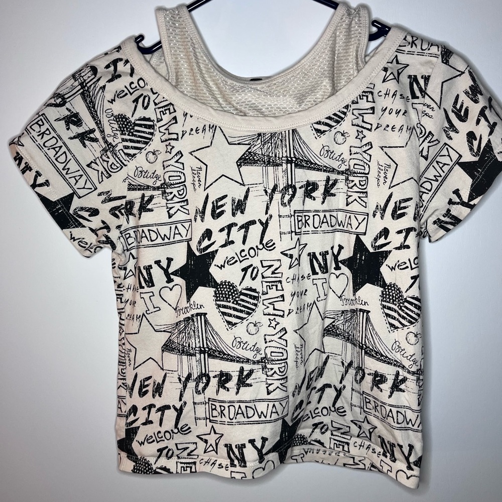 Electric Pink Short Sleeve New York City Graphic Tee